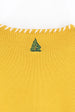 BINNY - " STEAMBOAT  " - Cotton/Cashmere Crewneck Sweater - MUSTARD