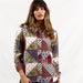 BINNY - " MONT CLARE with PIERRE "-Patchwork Print Shirt with piping detail, removable contrast neck tie.