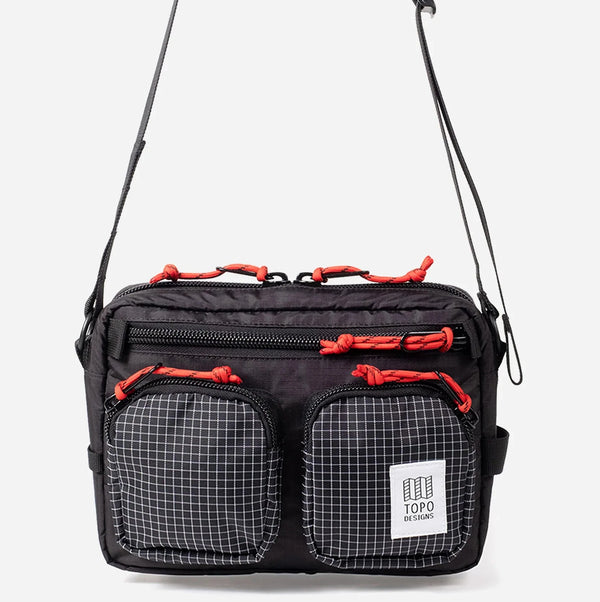 TOPO DESIGNS - Block Bag - BLACK/ GRID