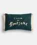 PONY RIDER - Camp Awesome Cushion Cover x Banner - Duffle Green 60cm x 40cm