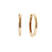 SYBELLA JEWELLERY - CLAIRE GOLD PLATED LARGEROUND HOOP EARRINGS