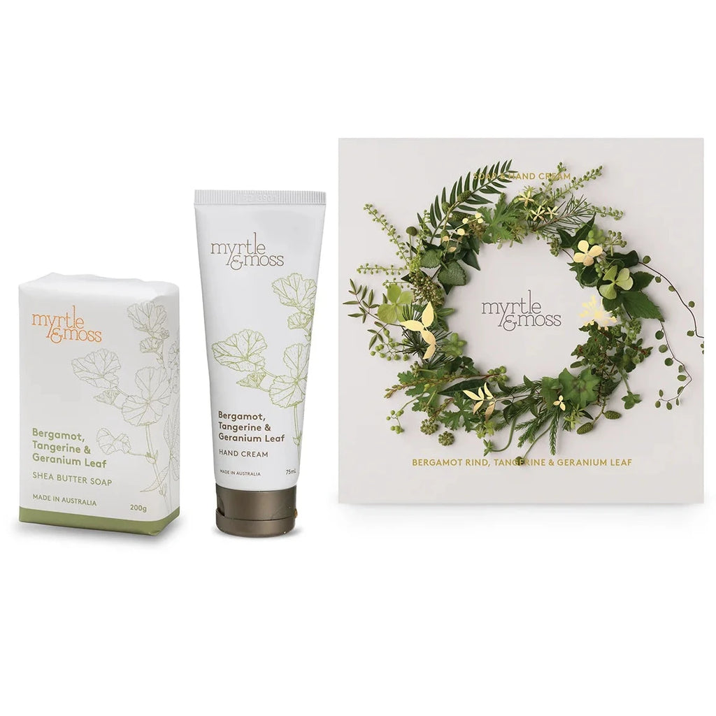 MYRTLE & MOSS - BERGAMOT DUET - BERGAMOT RIND, TANGERINE & GERANIUM LEAF