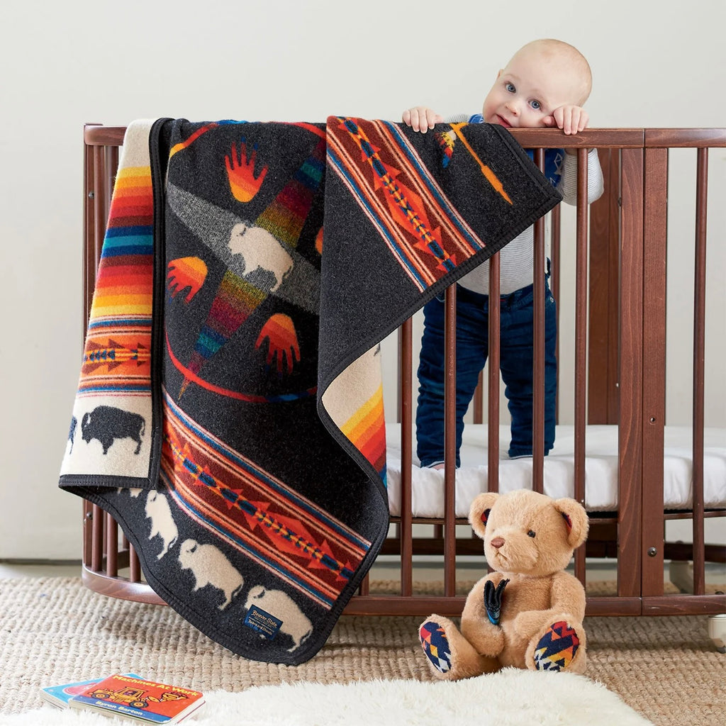 PENDLETON - MUCHACHO Baby Blanket - BIG MEDICINE OXFORD