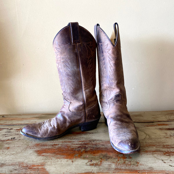 JUSTIN BOOT Vintage Ladies Classic Western Cowboy Boots - Size US 8 B