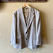 Vintage 70s Pendleton Wool Blazer Jacket Mens Size 46 Long Suede Elbow Patches Tweed Beige Brown