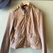 MASSIMO DUTTI Vintage Leather TAN Jacket - Size Medium