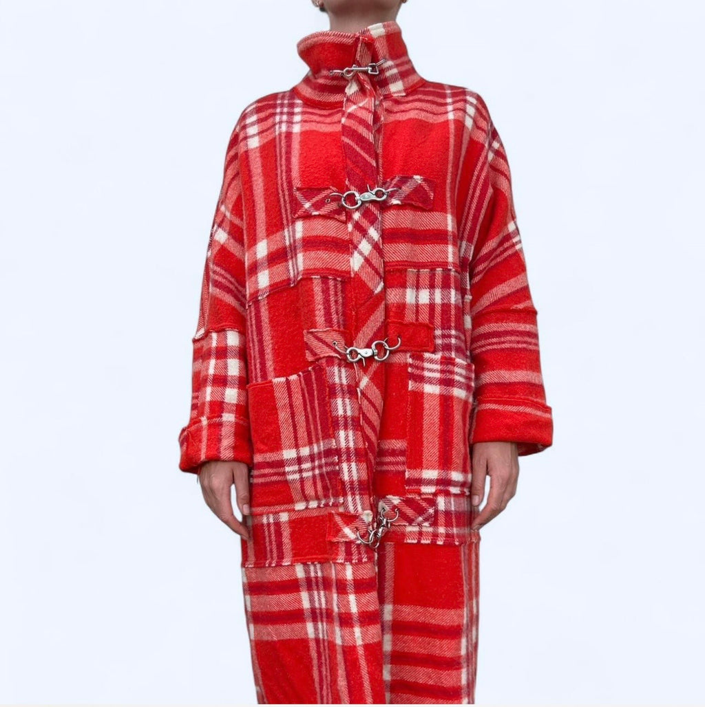 HANDMADE WOOL COAT from Vintage Blankets.