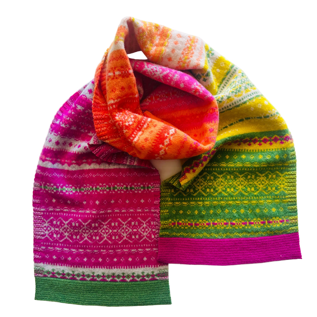 ERIBE -  AVA ALLOA Merino SCARF - TULIP