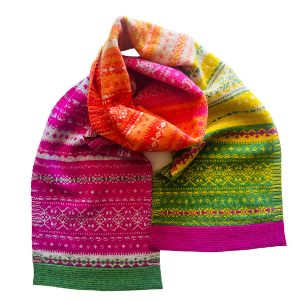 ERIBE -  AVA ALLOA Merino SCARF - TULIP