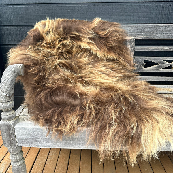 ICELANDIC SHEEPSKIN  - Long Haired Jersey Caramel #010