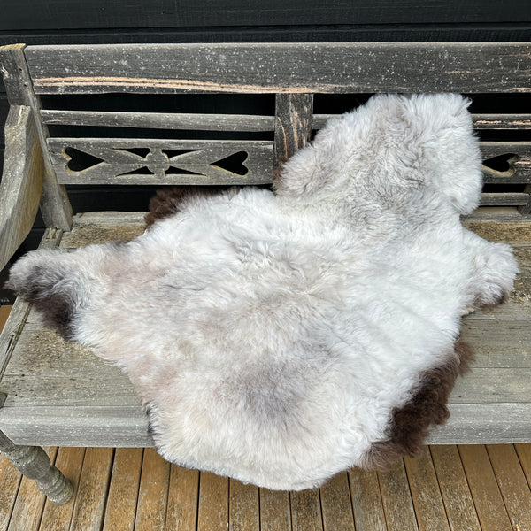 ICELANDIC SHORN SHEEPSKIN RUG with Dark Edges #20