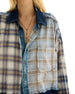 THE TALES  - Mixed Flannel & Denim Shirt