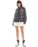 THE TALES  - CUT-OFF PATCHWORK Check Shirt