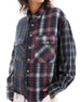 THE TALES  - CUT-OFF PATCHWORK Check Shirt