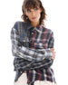 THE TALES  - CUT-OFF PATCHWORK Check Shirt