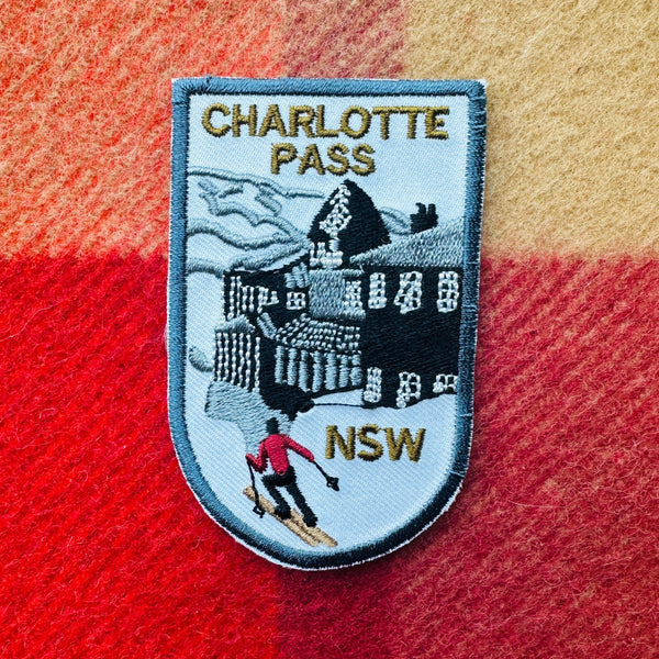 DESTINATION X UNKNOWN Vintage Ski Patch - CHARLOTTE PASS