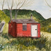 " VALENTINE HUT IN SUMMER " Art Print by Belinda Allen