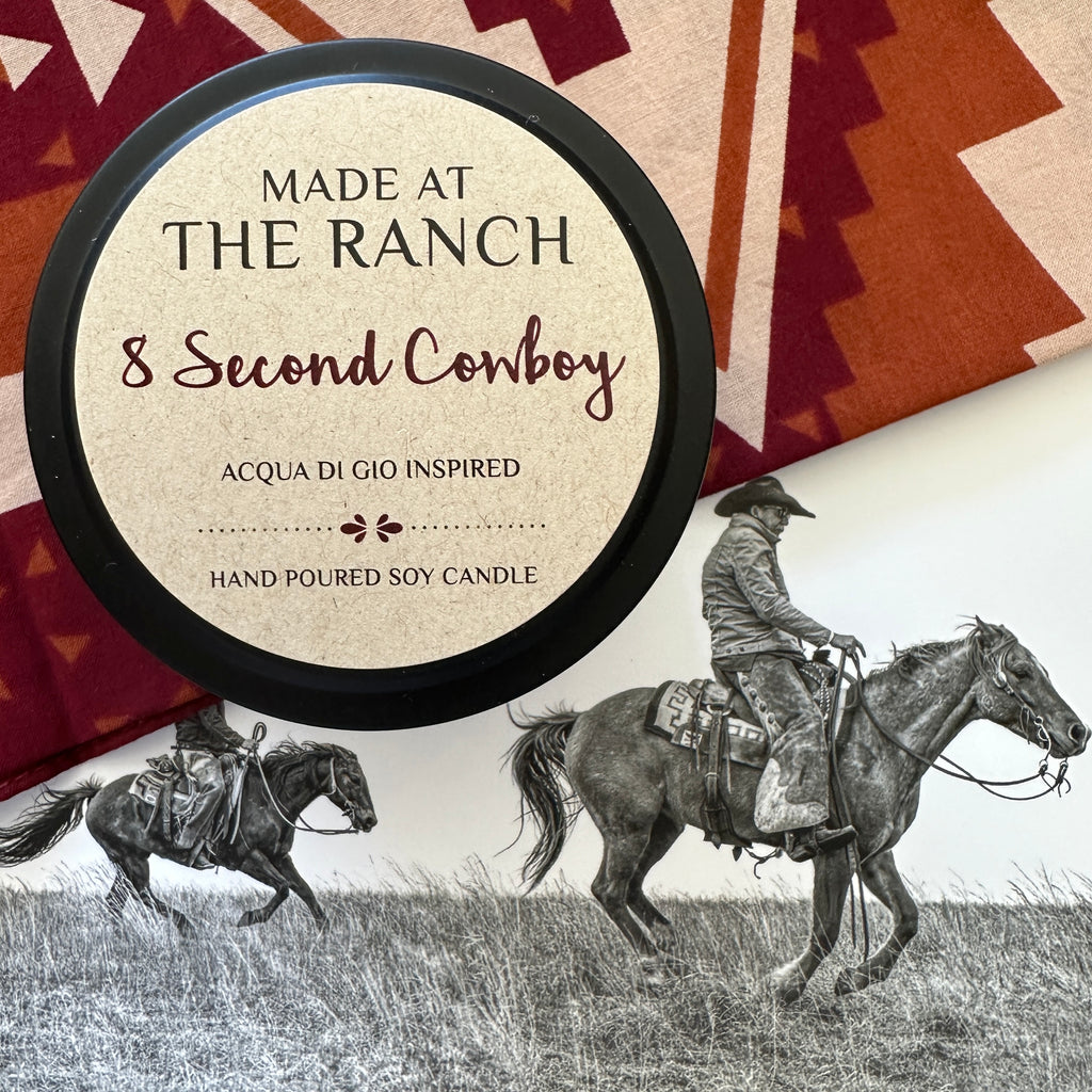 MADE AT THE RANCH - 8 Second Cowboy Scent Sampler Tin - 125g