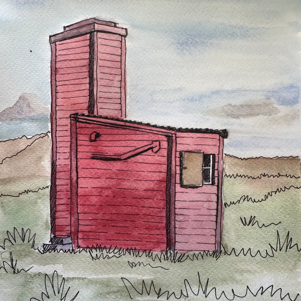 " COOTAPATAMBA HUT CLOSE UP " Art Print by Belinda Allen