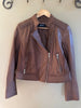 DKNY - Brown Leather Jacket - Medium