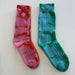 Mell-o CASHMERE Tie Dye Sock TWO WAY -  GREEN/AQUA
