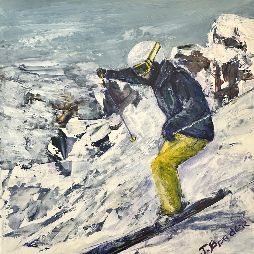 DOWNHILL SKIER by Jenny Border