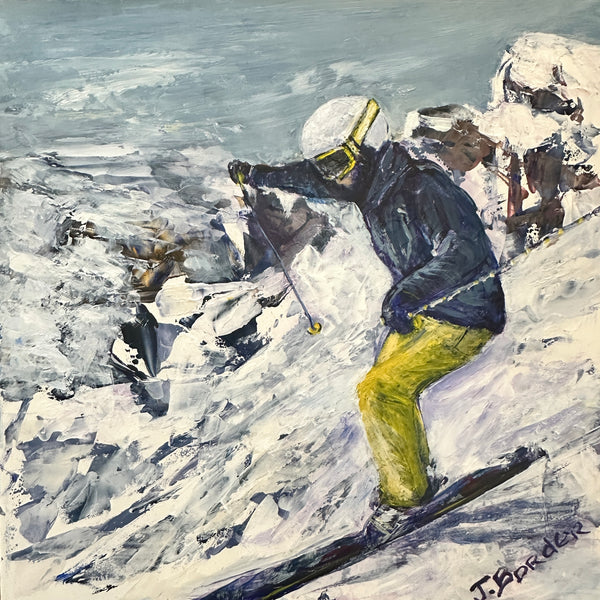 DOWNHILL SKIER by Jenny Border