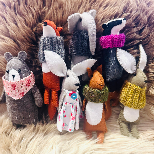 HANDMADE FELT Woodland Animals