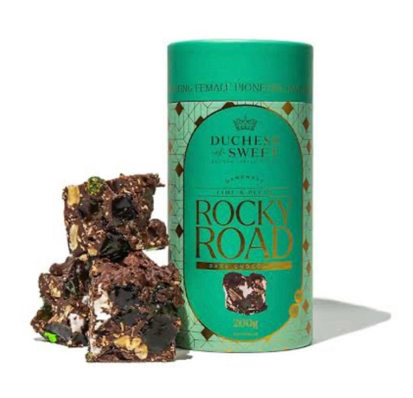 DUCHESS of SWEET - Lime & Pecan Dark Chocolate Rocky Road - The Poet