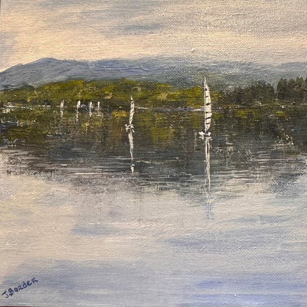 SERENE AFTERNOON on the LAKE - by Jenny Border