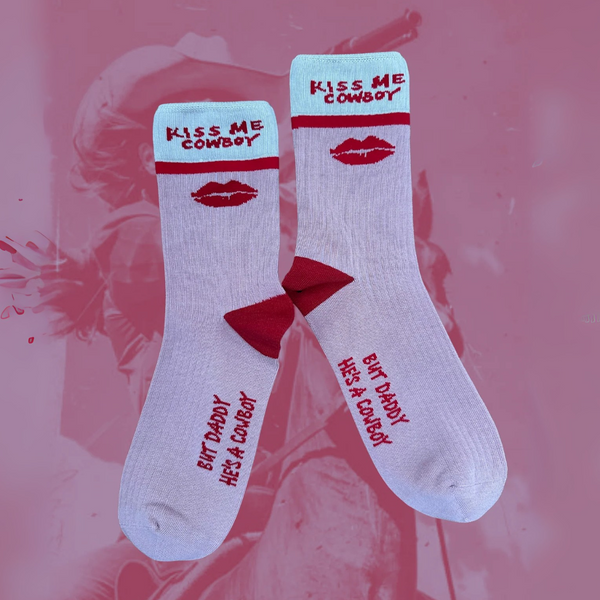 WHITNEY SPICER - KISS ME COWBOY SOCKS