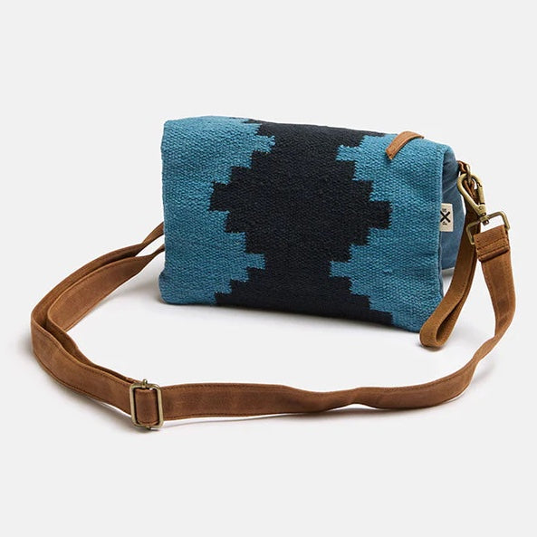 PONY RIDER - Market Clutch Bag - BLUE