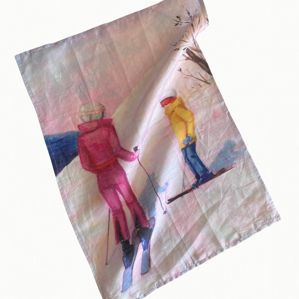 YANI LENEHAN - Linen Tea Towel - MISSED THE TURN