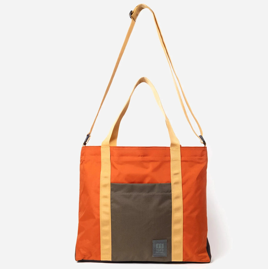 TOPO DESIGNS - Mountain Essentials Tote - WOODLAND/TERRACOTTA