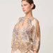 ONCE WAS - ANNABELLE COTTON SILK BLOUSE IN GOLDEN MALLOW