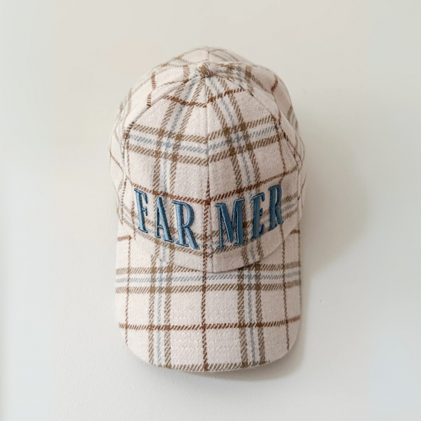 WHITNEY SPICER - Plaid Cap - NEUTRAL