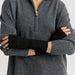TOORALLIE - Fine Rib Open Merino Mitten - BLACK