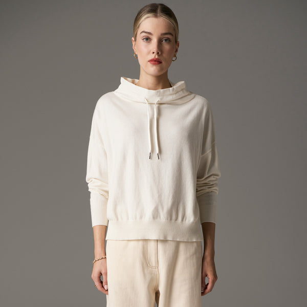 POL CLOTHING - Beech Drawcord Knit - IVORY