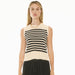 POL CLOTHING - Bonde Tank Knit - Ivory/Black