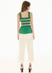 POL CLOTHING - Nova Tank Smocked- Green