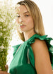 POL CLOTHING - Nova Frill Top - Green