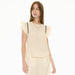 POL CLOTHING - Nova Frill Top - Ivory