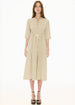 POL CLOTHING - Fable Shirt Dress - Ivory/ Ink