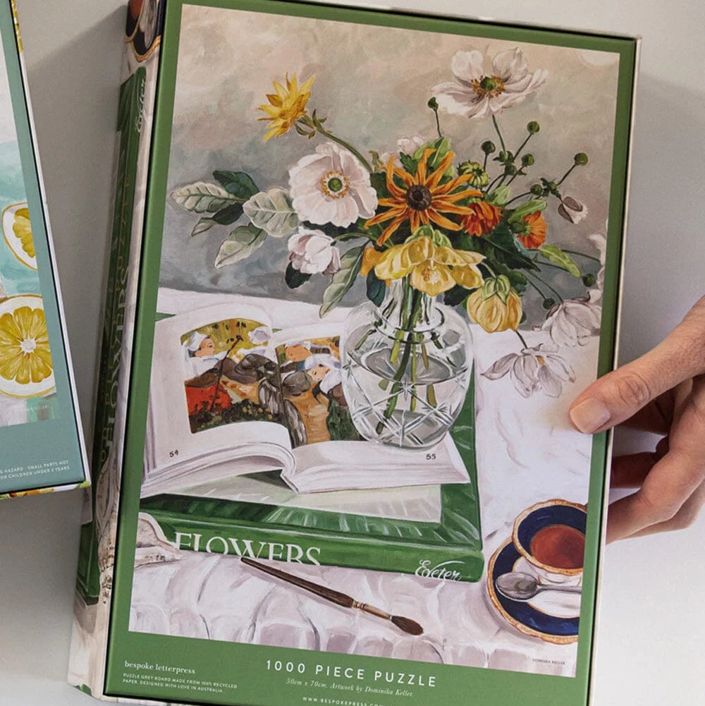BESPOKE LETTERPRESS - April Blooms 1000pc Puzzle