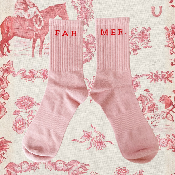WHITNEY SPICER - PINK FAR MER BOOT SOCKS