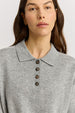 TOORALLIE - Fine Jersey Polo - LIGHT ASH