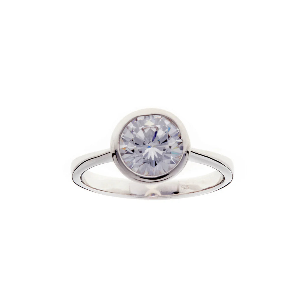 SYBELLA JEWELLERY - AVERY BEZEL SILVER CZ RING