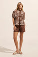 ZOE KRATZMANN - Roam Top - Choc Mosaic Size 0 & 1 Only