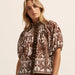 ZOE KRATZMANN - Roam Top - Choc Mosaic Size 0 & 1 Only