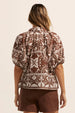 ZOE KRATZMANN - Roam Top - Choc Mosaic Size 0 & 1 Only